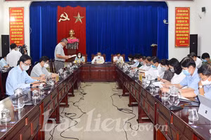 Quang cảnh cuộc họp (Cổng TTĐT Bạc Liêu CC).