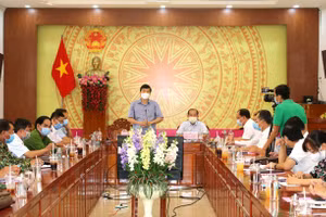 Quang cảnh cuộc họp khẩn ngày 28/2 (Ảnh: không CTTĐT Đồng Tháp CC).