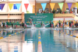 Giải Bơi học sinh phổ thông toàn quốc năm 2022 chính thức khai mạc tại Trường Đại học Thể dục Thể thao Đà Nẵng. 