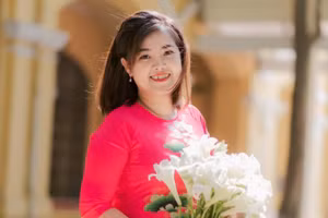 Cô Trương Thanh Trúc - giáo viên Sinh học Trường THPT Phan Đình Phùng, Hà Nội. 