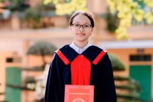 Nữ sinh Đoàn Thị Diệp đạt số điểm cao nhất tỉnh Nam Định tại kỳ thi tuyển sinh vào lớp 10 THPT năm 2024. 