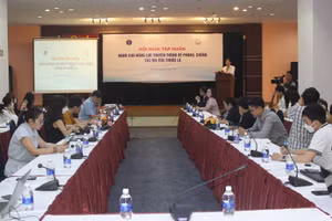 Toàn cảnh Hội nghị tập huấn nâng cao năng lực truyền thông về phòng, chống tác hại của thuốc lá.