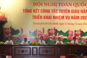 Lãnh đạo Ban Tuyên giáo Trung ương chủ trì hội nghị.