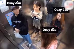 Màn troll trong thang máy khiến cô gái xấu hổ muốn "độn thổ"