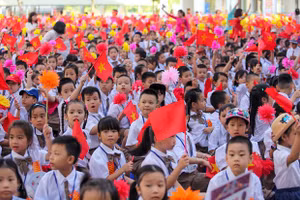 Ngày khai giảng năm học mới.