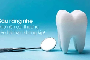 Sâu răng nhẹ có thể để lại hậu quả nghiêm trọng.