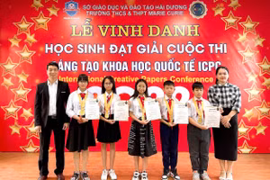 5 học trò ở Hải Dương giành giải “Nghiên cứu sáng tạo quốc tế”