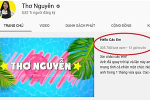 Kênh YouTube Thơ Nguyễn hoạt động trở lại.