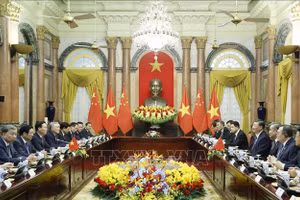 Chủ tịch nước Võ Văn Thưởng hội đàm với Tổng Bí thư, Chủ tịch nước Trung Quốc 