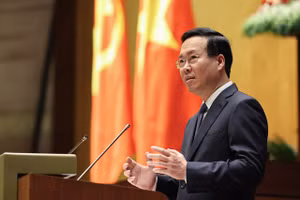 Chủ tịch nước phân tích nhận thức về đoàn kết, đại đoàn kết có nhiều yếu tố mới và không chỉ ở Việt Nam, mà cả khu vực, thế giới. (Ảnh: VGP/Nhật Bắc)