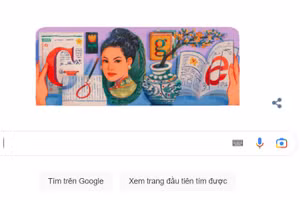 Google tôn vinh bà Sương Nguyệt Anh, nữ chủ bút đầu tiên ở Việt Nam 
