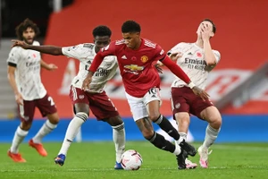 Marcus Rashford sẽ là mối nguy hiểm thường trực trước cầu môn ArsenalẢnh: REUTERS