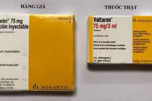 Thuốc Voltarén giả được phát hiện bán trên mạng. 