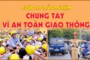  Cuộc thi trắc nghiệm "Chung tay vì an toàn giao thông".