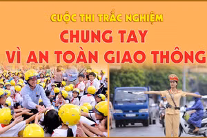  Cuộc thi trắc nghiệm "Chung tay vì an toàn giao thông".