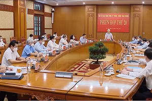 Ban Chỉ đạo Trung ương về phòng, chống tham nhũng họp phiên 20 ngày 5/8/2021.