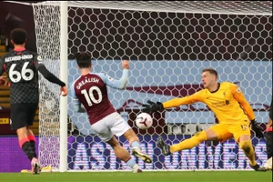 Jack Grealish ghi dấu giày vào 5/7 bàn thắng của Aston Villa trước Liverpool.