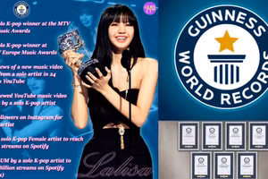 LISA (BLACKPINK) lập nhiều kỷ lục Guinness nhất lịch sử K-pop