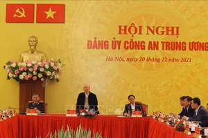 Tổng Bí thư Nguyễn Phú Trọng dự Hội nghị Đảng ủy Công an Trung ương