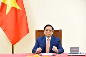 Thủ tướng Phạm Minh Chính khẳng định Việt Nam luôn coi trọng quan hệ Đối tác chiến lược với Đức, mong muốn làm sâu sắc hơn quan hệ gần gũi và tin cậy giữa hai nước trên mọi lĩnh vực. - Ảnh: VGP/Nhật Bắc