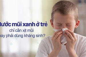 Nước mũi xanh ở trẻ là dấu hiệu của nhiễm trùng.