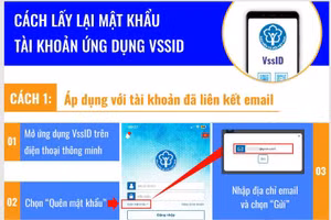 Quên mật khẩu ứng dụng VssID và cách lấy lại mật khẩu ứng dụng VssID