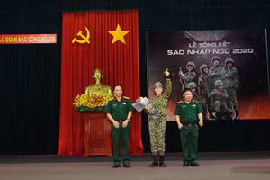 Hoa hậu Nguyễn Cao Kỳ Duyên trở thành quán quân Sao nhập ngũ 2020. Ảnh: NVCC.