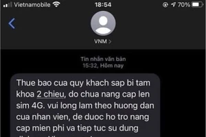 Cảnh báo: Mất cả sim, cả tiền vì chiêu thức giả danh nhà mạng nâng cấp sim 4G