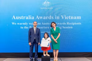 'Học bổng Chính phủ Australia đã mở ra cho tôi một chân trời mới'