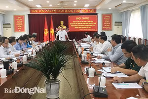 Đồng chí Quản Minh Cường phát biểu kết luận hội nghị.