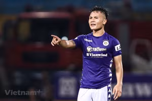 Hà Nội FC chiếm nhiều lợi thế nhất với lịch thi đấu thuận lợi. (Ảnh: Hiển Nguyễn/Vietnam+).