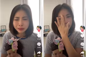 Youtuber Thơ Nguyễn khóc nức nở, úp mở về chuyện muốn nghỉ ngơi