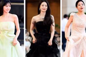 Nhan sắc không thể rời mắt của loạt sao Hàn tại thảm đỏ Rồng Xanh