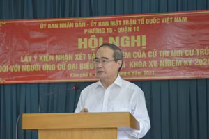 100% cử tri nơi cư trú nhất trí giới thiệu ông Nguyễn Thiện Nhân ứng cử đại biểu Quốc hội