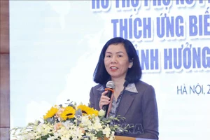 Phó Chủ tịch Hội Liên hiệp Phụ nữ Việt Nam Nguyễn Thị Minh Hương. Ảnh: Phương Hoa/TTXVN