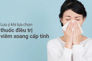 Lựa chọn thuốc điều trị viêm xoang cấp.