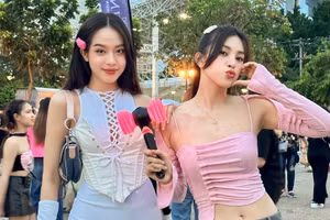 Thùy Tiên, Tiểu Vy lên đồ cực chất xem concert của BLACKPINK