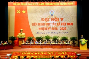 Đại hội đại biểu toàn quốc Liên minh HTX Việt Nam lần thứ V diễn ra vào tháng 7/2016