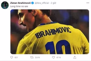 Thông điệp đầy ẩn ý của Zlatan Ibrahimovic.