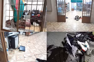 Đồng Nai: Nhóm đối tượng hung hãn xông vào trụ sở Công an xã cướp tài sản