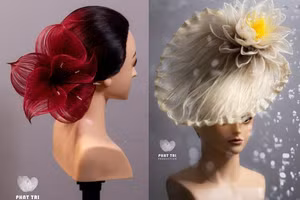 Ngoạn mục thiết kế tóc hình hoa của nhà tạo mẫu Việt