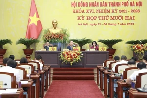 Quang cảnh kỳ họp HĐND TP Hà Nội ngày 4/7.