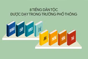 8 tiếng dân tộc được dạy trong trường phổ thông