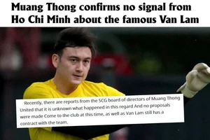 Muangthong United vẫn chưa nhận được lời đề nghị nào về trường hợp của Văn Lâm từ đội bóng TP.HCM.