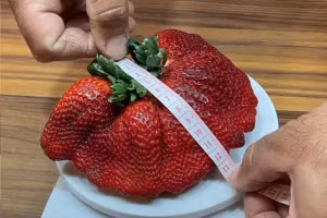 Quả dâu tây nặng nhất thế giới.