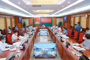 Quang cảnh Kỳ họp thứ ba của Ủy ban Kiểm tra Trung ương. (Ảnh: Phương Hoa/TTXVN)
