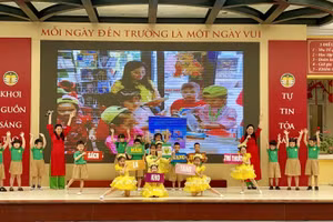 Trường mầm non Quang Trung tham gia nội dung thi đặt lời mới cho bài hát 