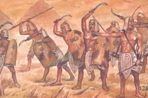 Những người lính của Vương quốc Mới ở Ai Cập cổ đại.