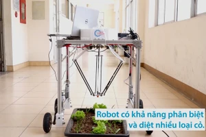 Sinh viên chế tạo robot AI diệt cỏ trên ruộng rau