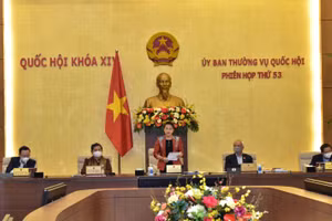 Chủ tịch Quốc hội phát biểu khai mạc Phiên họp thứ 53. Ảnh: VGP/Lê Sơn.